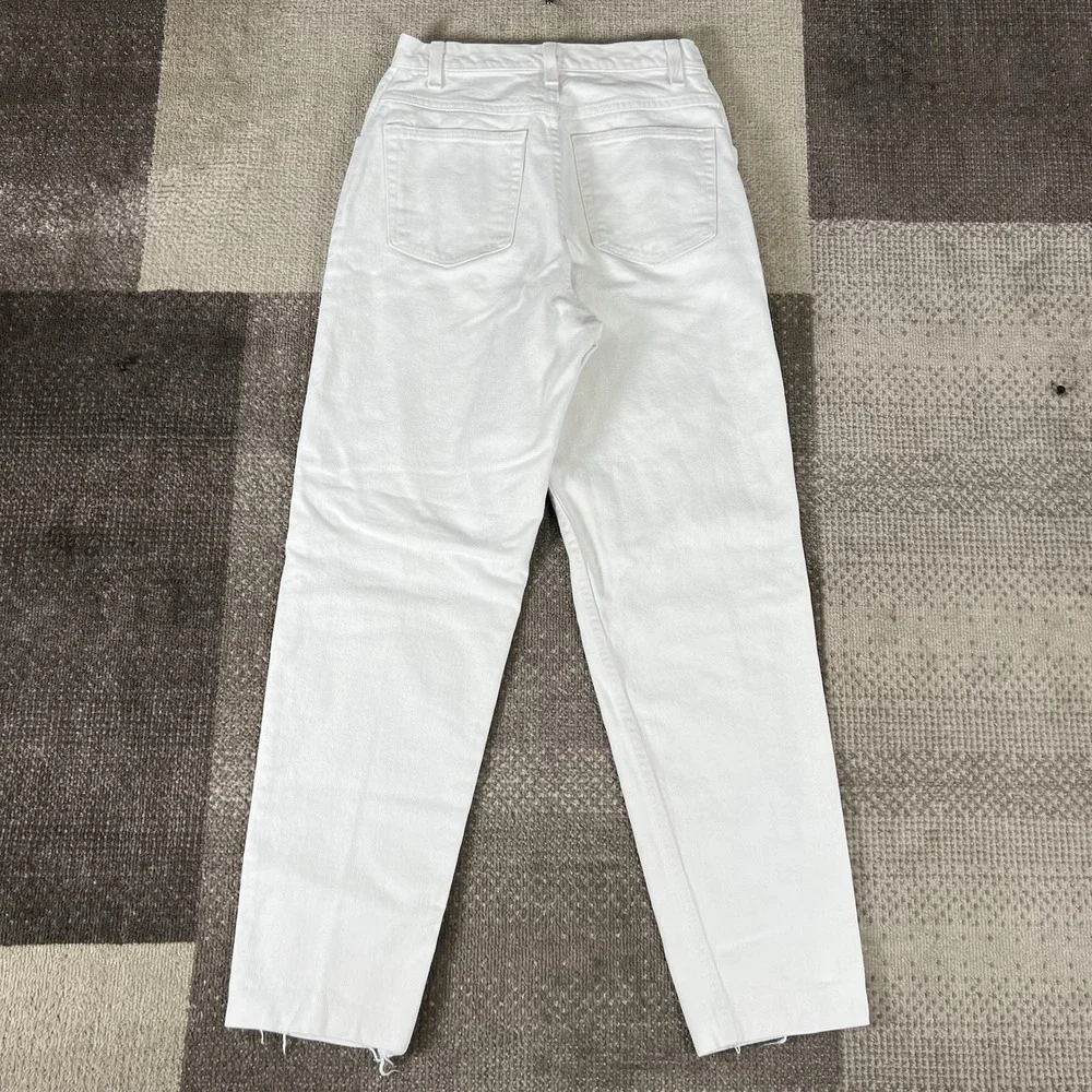Vintage Wrangler For Woman Jeans‎ 10M White Denim High Rise Made In USA MSR01